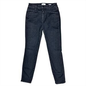CLOSED Skinny Pusher Stretch Denim Jeans in Dark Gray Size 29 Made in Italy